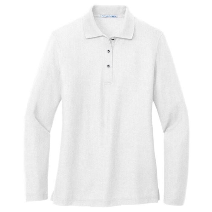 Port Authority® - Ladies Long Sleeve Silk Touch™ Polo. L500LS Thumbnail