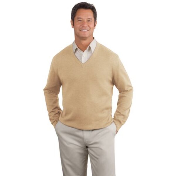 Port Authority® - Fine-Gauge V-Neck Sweater. SW275 Thumbnail