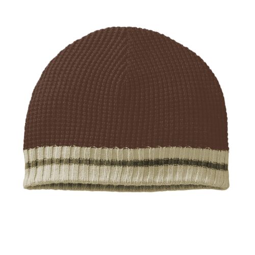 Waffle Beanie with Ribbed Edge Thumbnail