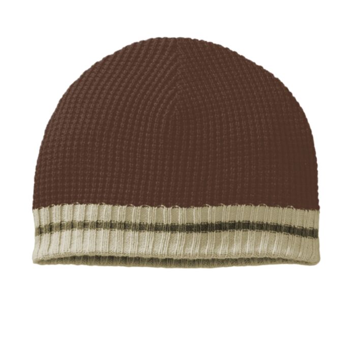 Waffle Beanie with Ribbed Edge Thumbnail