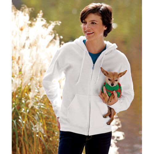DryBlend® Adult Full-Zip Hooded Sweatshirt 12600 LEDD Thumbnail