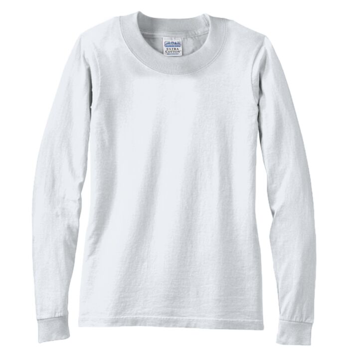 Ultra Cotton 100% Cotton Long Sleeve T Shirt G2400LEDL Thumbnail