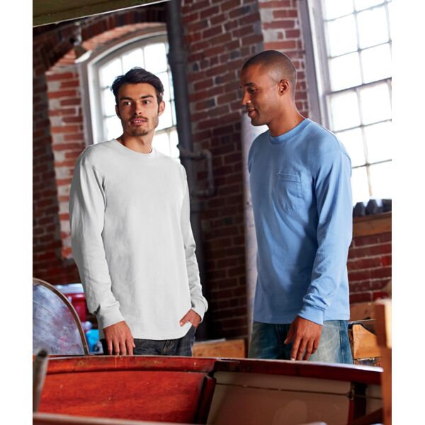 Adult Long-Sleeve Tee with Pocket Thumbnail