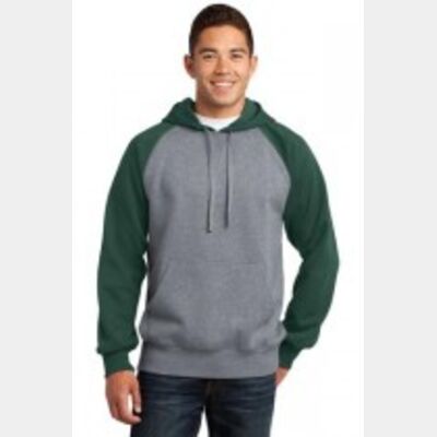 Raglan Colorblock Pullover Hooded Sweatshirt Thumbnail