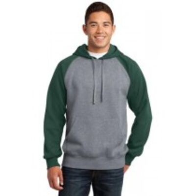 Raglan Colorblock Pullover Hooded Sweatshirt Thumbnail