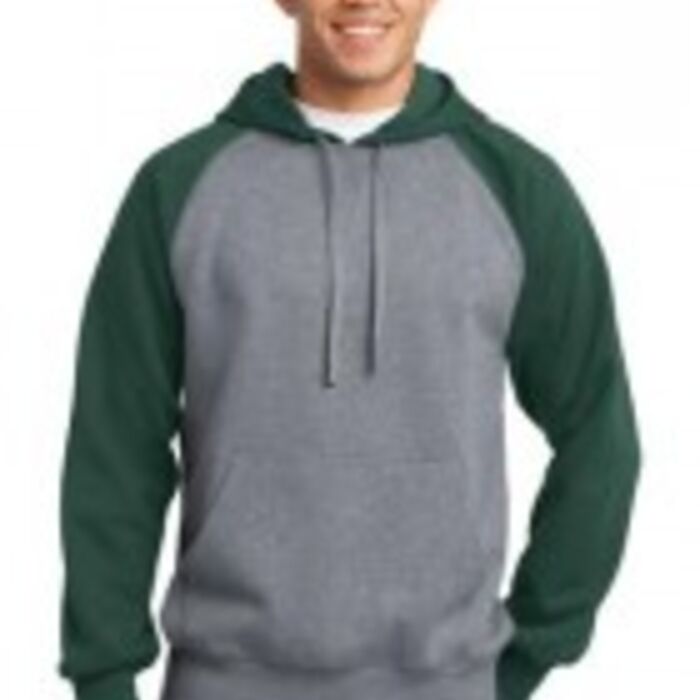 Raglan Colorblock Pullover Hooded Sweatshirt Thumbnail
