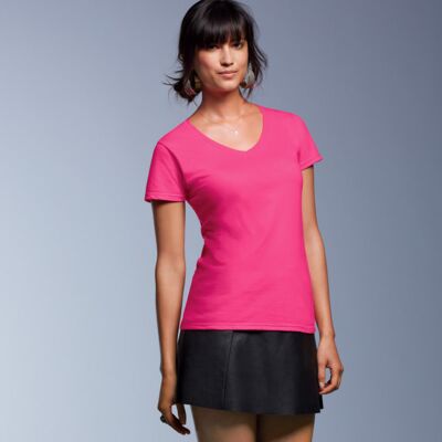 Ladies' Lightweight V-Neck Tee 88VLNVP Thumbnail