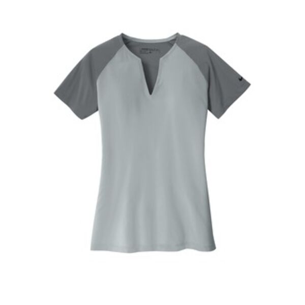 Golf Ladies Dri FIT Stretch Woven V Neck Top Thumbnail