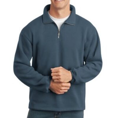 Sueded Finish 1/4 Zip Sweatshirt Thumbnail