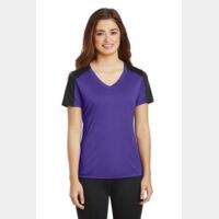Ladies PosiCharge ® Competitor ™ Sleeve Blocked V Neck Tee Thumbnail