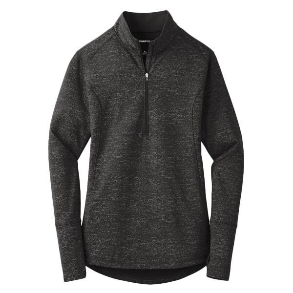 Ladies Sport Wick ® Stretch Reflective Heather 1/2 Zip Pullover Thumbnail