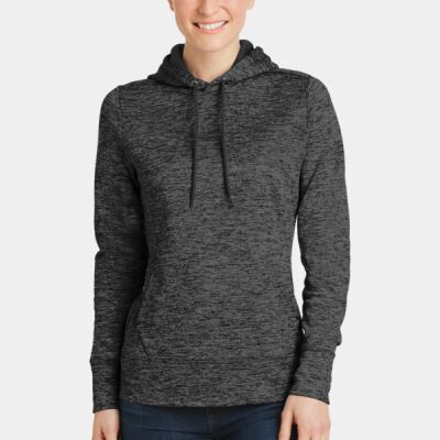 LST225SVJH Ladies PosiCharge ® Electric Heather Fleece Hooded Pullover Thumbnail