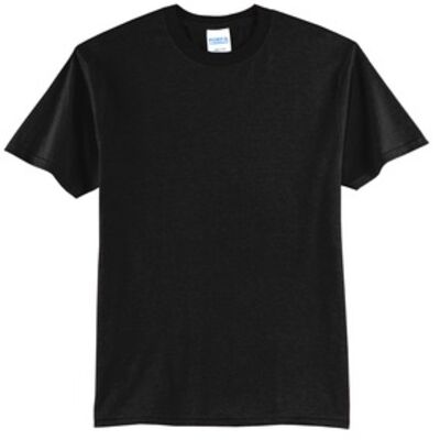 PC55SVJH  50/50 Cotton/Poly T Shirt Black Thumbnail