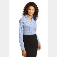 Ladies Crosshatch Plaid Easy Care Shirt. L641 Thumbnail