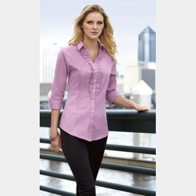Port Authority® - Ladies Crosshatch Ruffle Easy Care Shirt. L644 Thumbnail