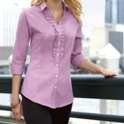 Port Authority® - Ladies Crosshatch Ruffle Easy Care Shirt. L644 Thumbnail