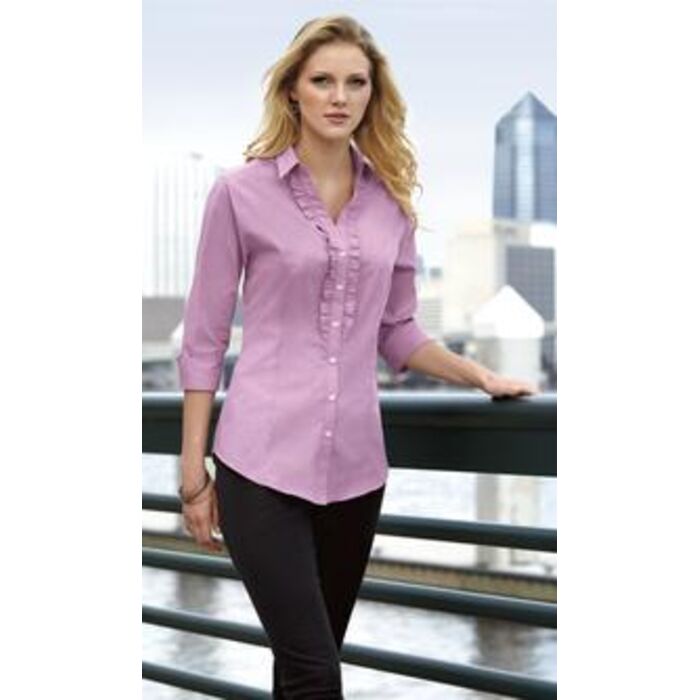 Port Authority® - Ladies Crosshatch Ruffle Easy Care Shirt. L644 Thumbnail