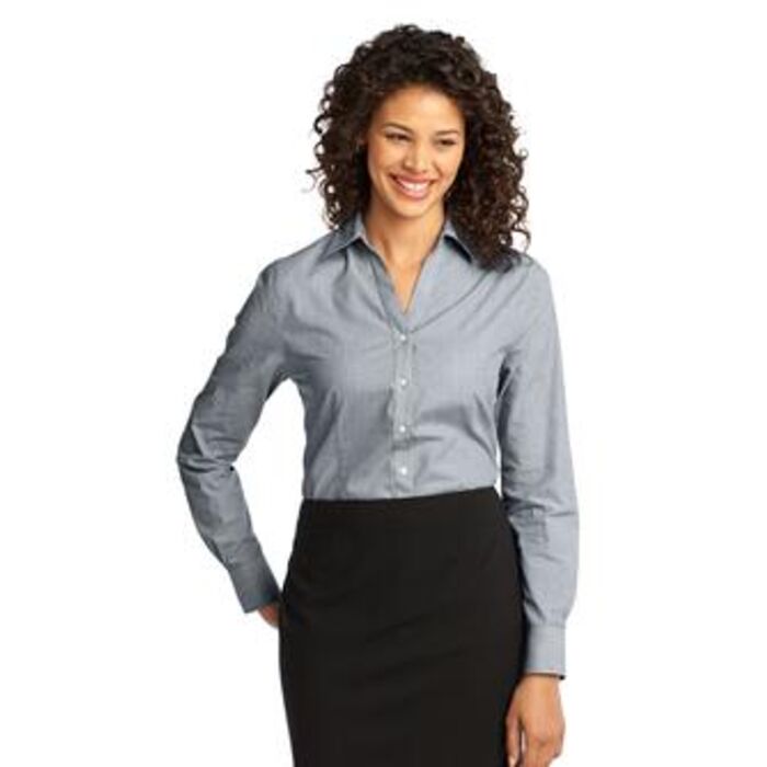 Port Authority® - Ladies Crosshatch Easy Care Shirt. L640  Thumbnail