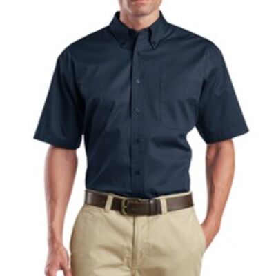 CornerStone® - Short Sleeve SuperPro Twill Shirt. SP18  Thumbnail