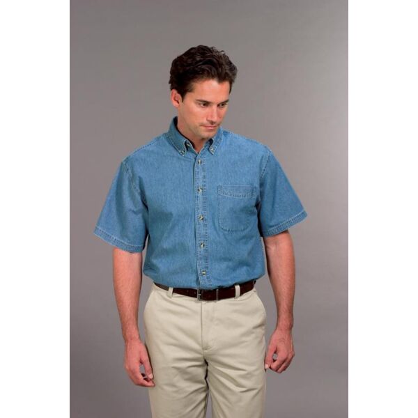 Port & Company® - Short Sleeve Value Denim Shirt. SP11  Thumbnail
