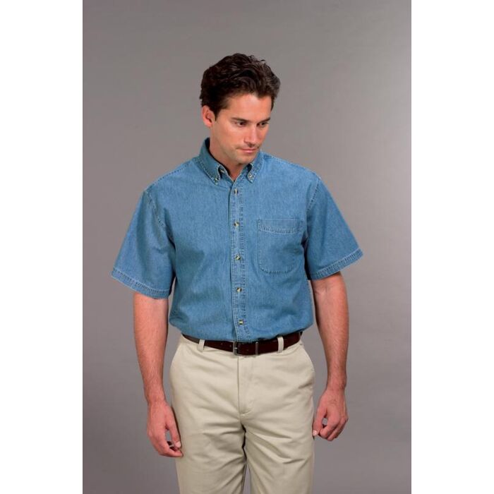 Port & Company® - Short Sleeve Value Denim Shirt. SP11  Thumbnail