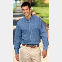 Port Authority® - Tall Long Sleeve Denim Shirt. TLS600  Thumbnail