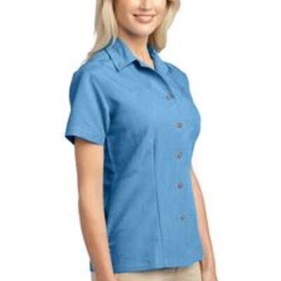 Port Authority® - Ladies Patterned Easy Care Camp Shirt. L536  Thumbnail
