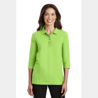 Port Authority® - Ladies Silk Touch™ 3/4-Sleeve Polo. L562 Thumbnail