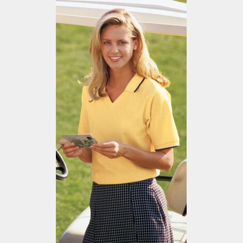 Port Authority® - Ladies Cool Mesh™ Polo with Tipping Stripe Trim. L431 Thumbnail
