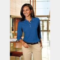 Port Authority® - Ladies EZCotton™ Pique 3/4-Sleeve Polo. L801 Thumbnail