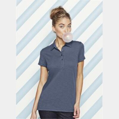 NEW District Made™ - Ladies Slub Polo. DM450 Thumbnail
