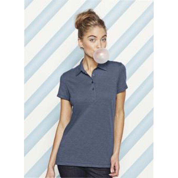 NEW District Made™ - Ladies Slub Polo. DM450 Thumbnail