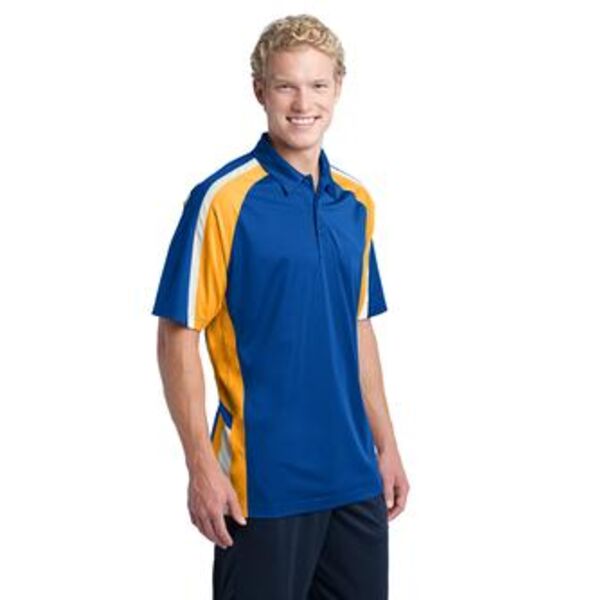 Sport-Tek® - Tricolor Micropique Sport-Wick® Polo. ST654  Thumbnail
