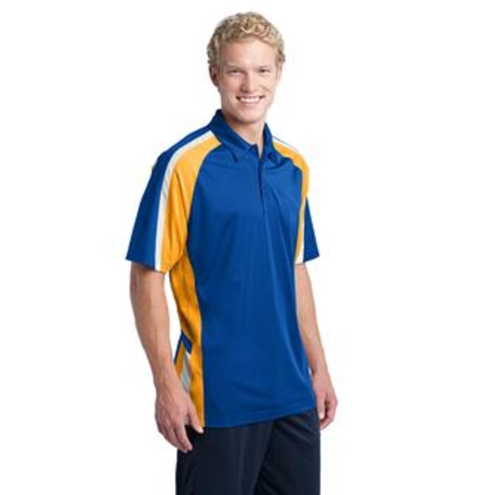 Sport-Tek® - Tricolor Micropique Sport-Wick® Polo. ST654  Thumbnail