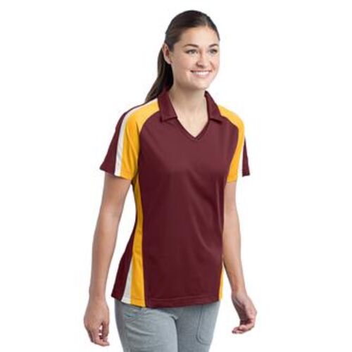 Sport-Tek® - Ladies Tricolor Micropique Sport-Wick®Polo. LST654 Thumbnail