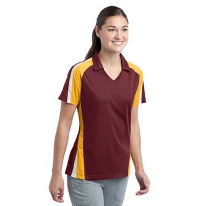 Sport-Tek® - Ladies Tricolor Micropique Sport-Wick®Polo. LST654 Thumbnail