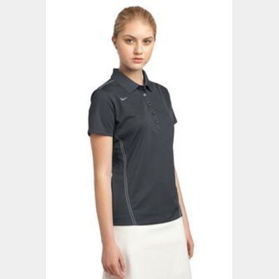 Nike Golf Ladies Dri-FIT Sport Swoosh Pique Polo. 452885 Thumbnail