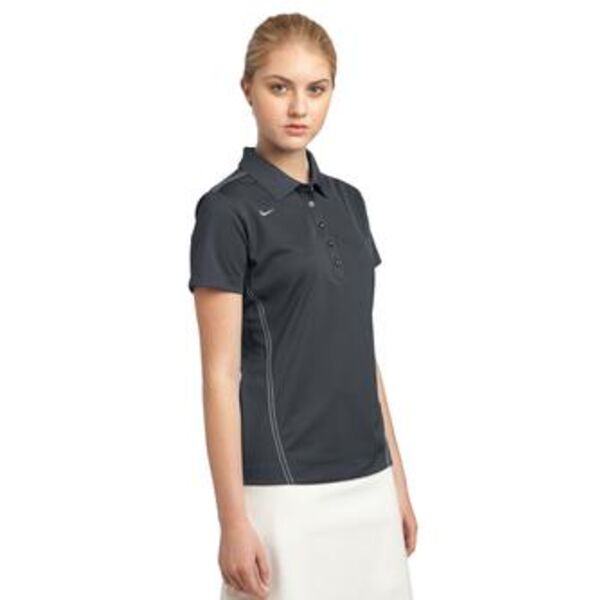 Nike Golf Ladies Dri-FIT Sport Swoosh Pique Polo. 452885 Thumbnail