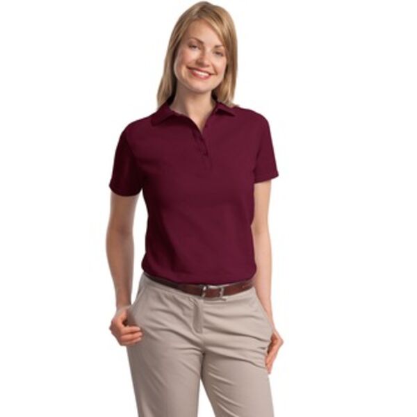Hanes® ComfortSoft® - Ladies 7-Ounce Pique Knit Sport Shirt. 035X  Thumbnail
