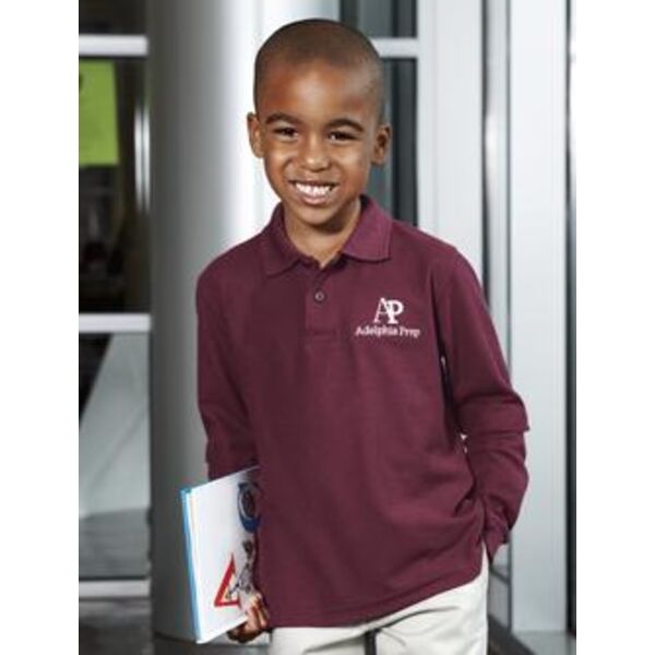 Port Authority® - Youth Long Sleeve Silk Touch™ Polo. Y500LS  Thumbnail