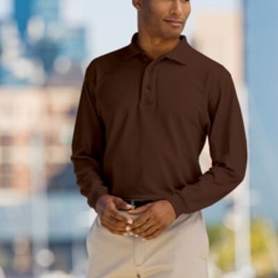 Port Authority® - Long Sleeve Silk Touch™ Polo. K500LS  Thumbnail