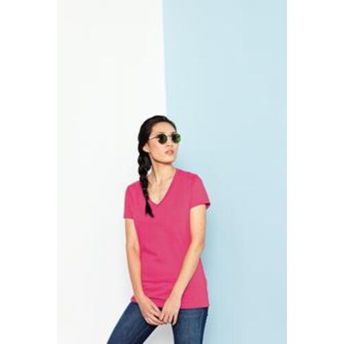 District Made™ - Ladies Perfect Weight V-Neck Tee. DM1170L  Thumbnail