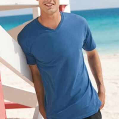 District Made™ Mens Perfect Weight V-Neck Tee. DT1170  Thumbnail