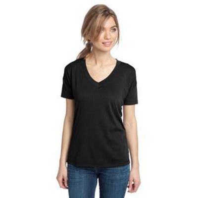District Made™ - Ladies Modal Blend Relaxed V-Neck Tee. DM480  Thumbnail