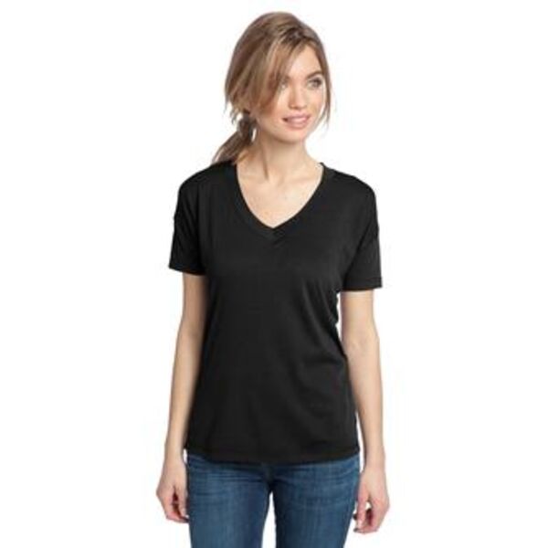 District Made™ - Ladies Modal Blend Relaxed V-Neck Tee. DM480  Thumbnail