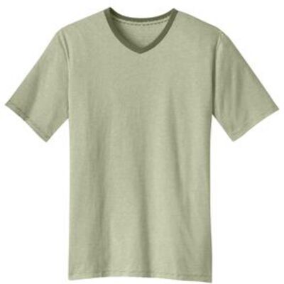 District Made™ - Mens Mini Stripe Notch Crew Tee. DM320  Thumbnail