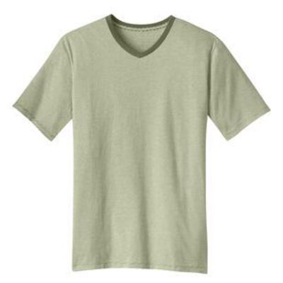 District Made™ - Mens Mini Stripe Notch Crew Tee. DM320  Thumbnail