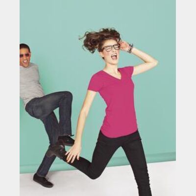 District® - Juniors Concert V-Neck Tee. DT5501 Thumbnail