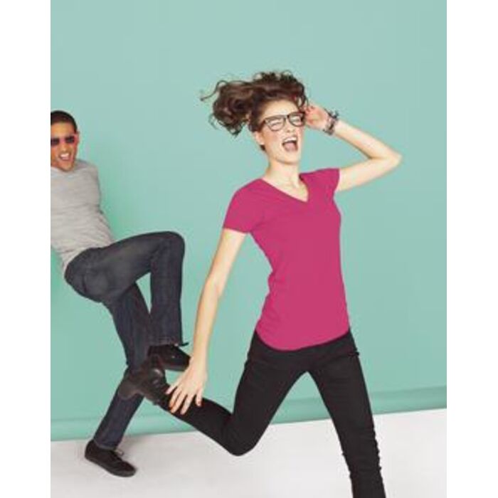 District® - Juniors Concert V-Neck Tee. DT5501 Thumbnail