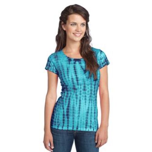 District® - Juniors Tie-Dye Girly Crew Tee DT2300 Thumbnail